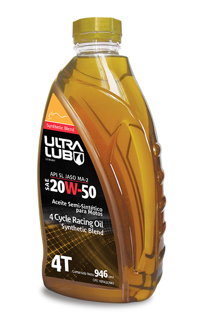 Synthetic blend oil bottle 20W-50 API SL JASO